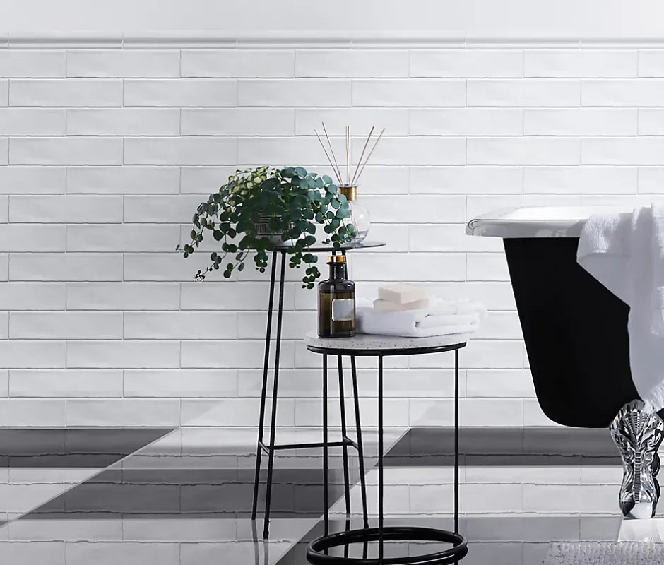 GoodHome Listel Vernisse 5x30 cm blanc