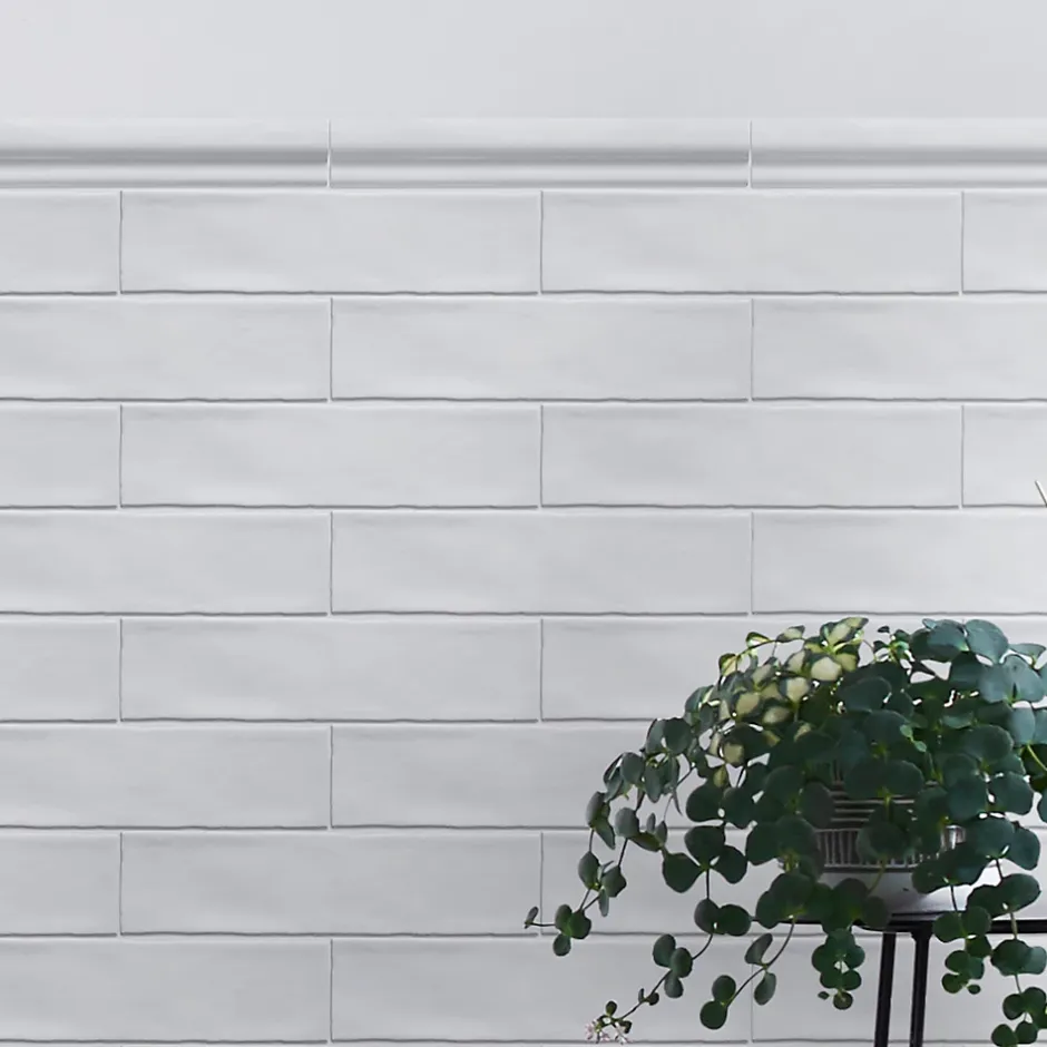 GoodHome Listel Vernisse 5x30 cm blanc