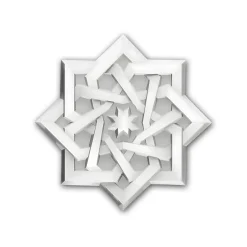 Élément décoratif 160503 Rosace diametre 9,1 cm-Profhome New