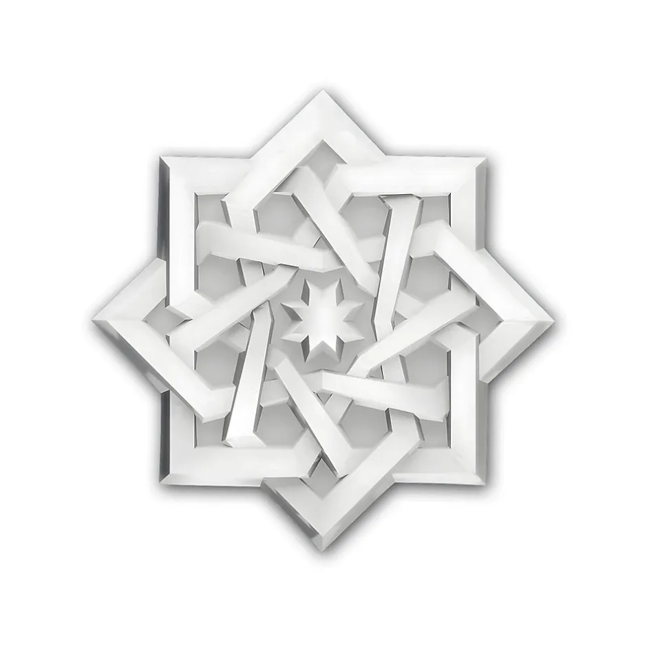 Élément décoratif 160503 Rosace diametre 9,1 cm-Profhome New