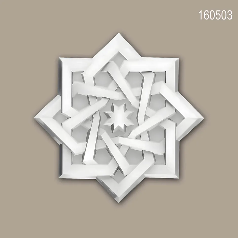 Élément décoratif 160503 Rosace diametre 9,1 cm-Profhome New