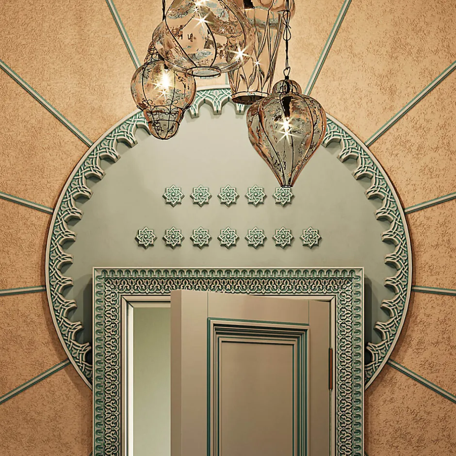 Élément décoratif 160503 Rosace diametre 9,1 cm-Profhome New