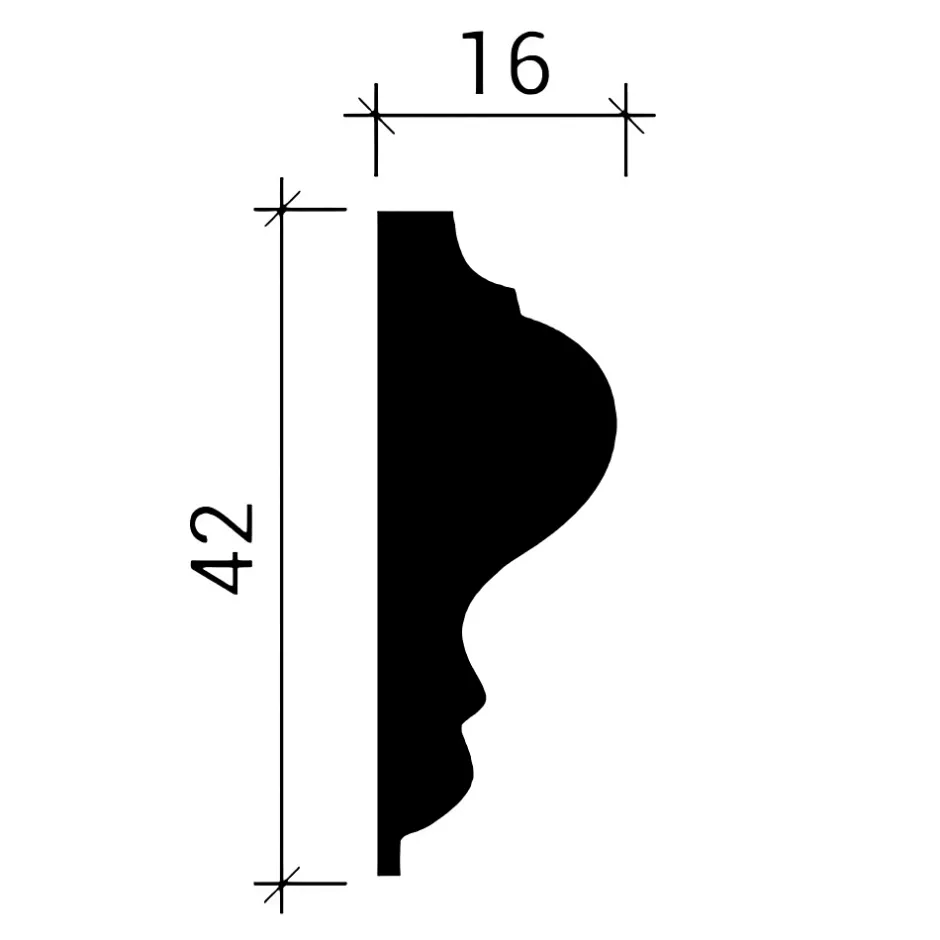 Profhome Élément de coin 152301 Élement décorative