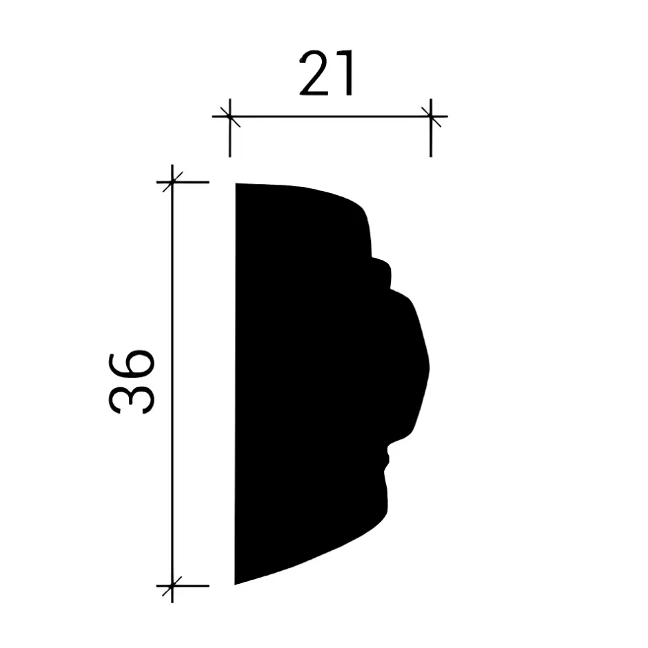 Élément de coin 152300 Élement décorative-Profhome Clearance