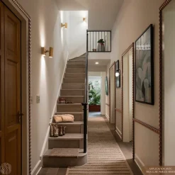 Decoparisienne Lot 5 Moulures Décoratives Perle Brut - 100 x 5 cm - Bois de hêtre massif - Style Parisien - A peindre