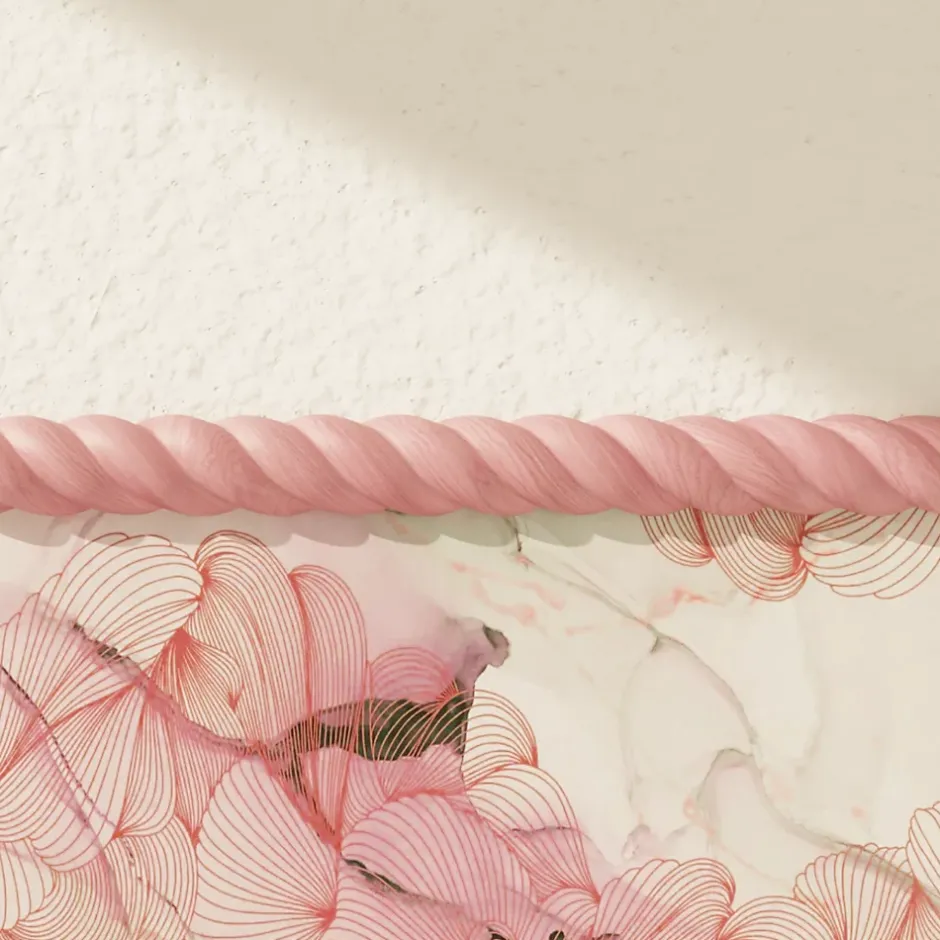 Decoparisienne Lot 6 Moulures Décoratives Torsade Brut - 4.5x120 cm - Bois de hêtre massif - Style Parisien - A peindre