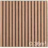 Lot 4 Panneaux Muraux Acoustique en Bois - 60x60cm- Cerisier Naturel - A Lattes - Panneau Tasseau de Bois Naturel-Quiet Wall Clearance