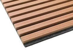 Lot 4 Panneaux Muraux Acoustique en Bois - 60x60cm- Cerisier Naturel - A Lattes - Panneau Tasseau de Bois Naturel-Quiet Wall Clearance