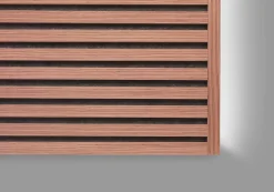 Quiet Wall Lot 2 Panneaux Muraux Acoustiques en Bois - 240x60cm- 3.12 m² - Cerisier Naturel - A Lattes - Panneau Tasseau de Bois