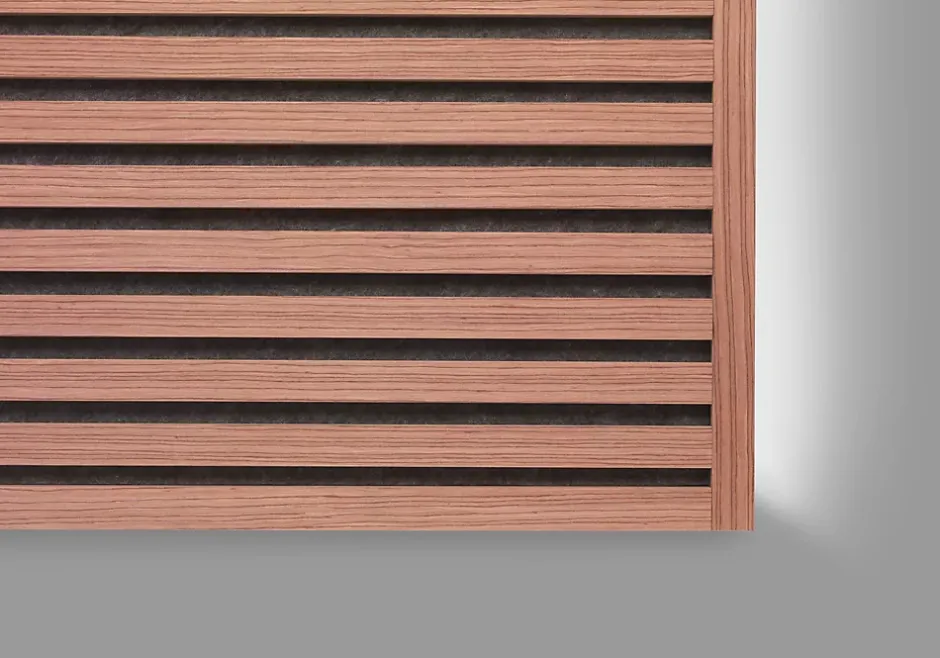 Quiet Wall Lot 2 Panneaux Muraux Acoustiques en Bois - 240x60cm- 3.12 m² - Cerisier Naturel - A Lattes - Panneau Tasseau de Bois