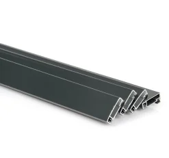 Avosdim Lot 4 Profils Moustiquaire Cadre recoupable - Longueur 200cm - Alu Gris Anthracite