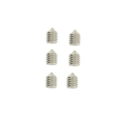 Lot 6 vis sans tête entièrement fileté acier gris L.6mm- Clearance