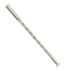 Lot 2 vis sans tête fendue fraisée fendue partiellement fileté chrome L.90mm