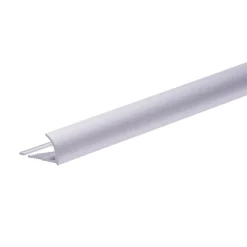 Lot de 5 CEZ Quart de rond 8 mm carrelage profilé aluminium Argent-Saniverre Best