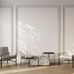 Lot de 10 Chambranles LXVI Prépeint Blanc MDF, L.2,44 m x l.5,8 cm x Ep.18 mm-Wood&Sens