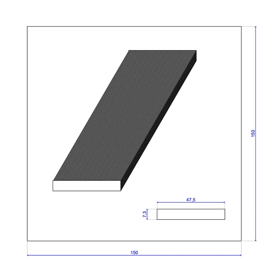 Wood&Sens Lot de 25 Champlats Sapin Traité marron, L.2,50 m x l.4,75 cm x Ep.7,3 mm