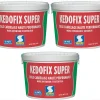 Lot de 3 colles pour Carrelage Haute Performance Kedofix , Prêt à l'emploi, Intérieur/extérieur, seau de 20 kg-Semin Discount