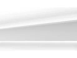 Lot de 3 corniches plafond en polystyrène L290 x l4.7 x H10 cm blanc - IONITA-Vente-unique Clearance