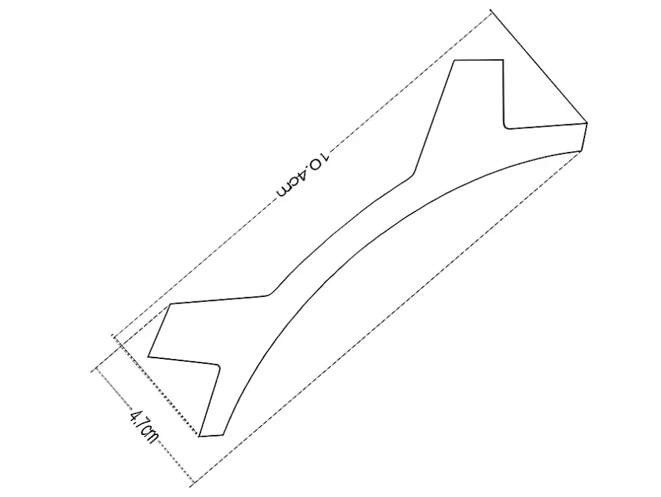 Lot de 3 corniches plafond en polystyrène L290 x l4.7 x H10 cm blanc - IONITA-Vente-unique Clearance