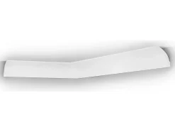 Lot de 3 corniches plafond en polystyrène L290 x l1.4 x H5 cm blanc - RENODA-Vente-unique