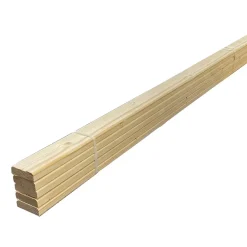 Forestea Lot de 5 lames barre écharpe sapin rabotés 2400 x 70 x 22 mm