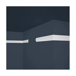 Decoon Lot de 25 (50ml) Cimaises décoratives - Arrondi - 200x1,8x3,8 cm