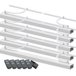Lot de 5 motorisations pour volet 2 battants SLID'UP WINEO radio - baie 800 à 1500 mm - blanc-Slid’Up By Mantion Clearance