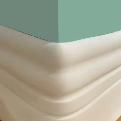 Eternal Parquet Lot de 3 mètres linéaires de plinthe auto-adhésive flexible DUCALE IVOIRE 155x12mm (sans colle, clous ni découpes)