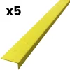 Lot de 5 nez de marche POLYGRAIN 30x50x950mm Jaune-Meiser Hot
