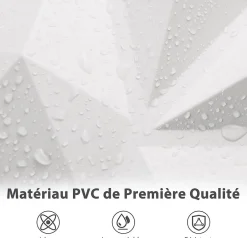 Lot de 100 Panneau Mural Decoratif en Diamant , Panneaux Muraux 3D en PVC, Facile à Découper, Imperméable, Résistant à Chaleur-Giantex Online