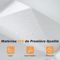 Giantex Lot de 40 Panneau Mural Decoratif 3D en PVC 50 x 50 CM, Imperméable,Ininflammable, pour Salon, Chambre, Bureau