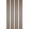 Lot de 4 panneaux acoustiques tasseaux bois 250 x 30 x 1,9 cm - Lamelles bois placage chêne clair véritable fond noir - 3m²-Decoon