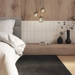 Lot de 4 panneaux décoratifs Feutrine gris 30x30cm - Atmosphera-Atmosphera Créateur D'Intérieur Clearance