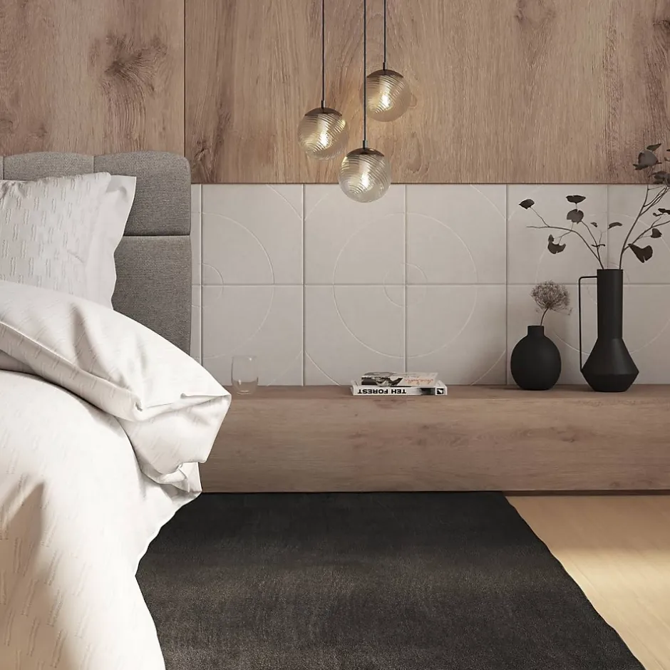 Lot de 4 panneaux décoratifs Feutrine gris 30x30cm - Atmosphera-Atmosphera Créateur D'Intérieur