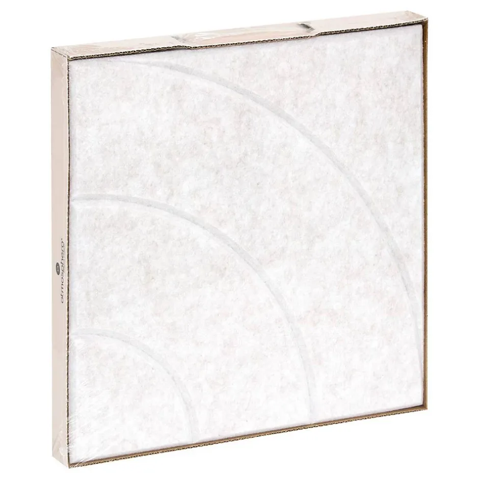 Lot de 4 panneaux décoratifs Feutrine gris 30x30cm - Atmosphera-Atmosphera Créateur D'Intérieur