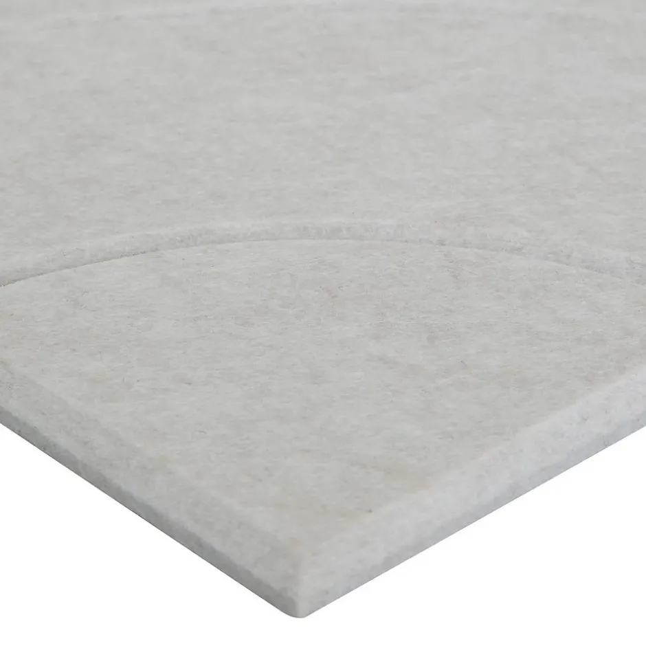 Lot de 4 panneaux décoratifs Feutrine gris 30x30cm - Atmosphera-Atmosphera Créateur D'Intérieur