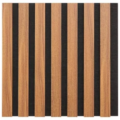 Lot de 3 panneaux décoratifs Colva effet noyer fond noir 30x30cm - Atmosphera-Atmosphera Créateur D'Intérieur Hot