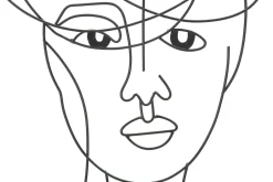 Mauro Ferretti Lot de 2 panneaux décoratifs 3D femme en métal noir cm 60x1x80