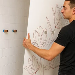 Lot de 2 panneaux de douche en aluminium (90x220 & 120x220 cm) + profilés blanc - Charme - Blanc-99Deco Outlet