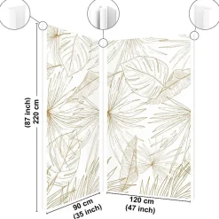 99Deco Lot de 2 panneaux de douche en aluminium (90x220 & 120x220 cm) + profilés blanc - Lamnar Kola