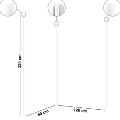 Lot de 2 panneaux de douche en PVC (90x220 & 120x220 cm) + profilés blanc - Essentiel - Blanc-99Deco Best