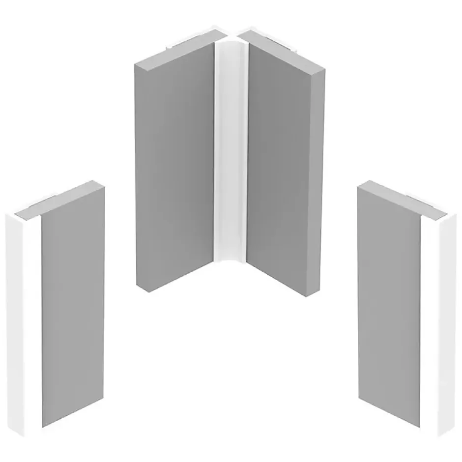 Lot de 2 panneaux de douche en PVC (90x220 & 120x220 cm) + profilés blanc - Charme - Vert-99Deco Online