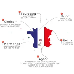 99Deco Lot de 2 panneaux de douche en aluminium (90x220 & 120x220 cm) + profilés blanc - Sotma - Blanc et doré