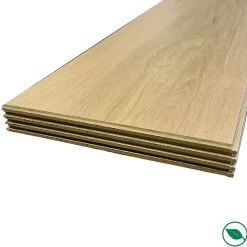 Forestea Lot de 4 panneaux "lisses" chêne clair 2500 x 300 x 10 mm