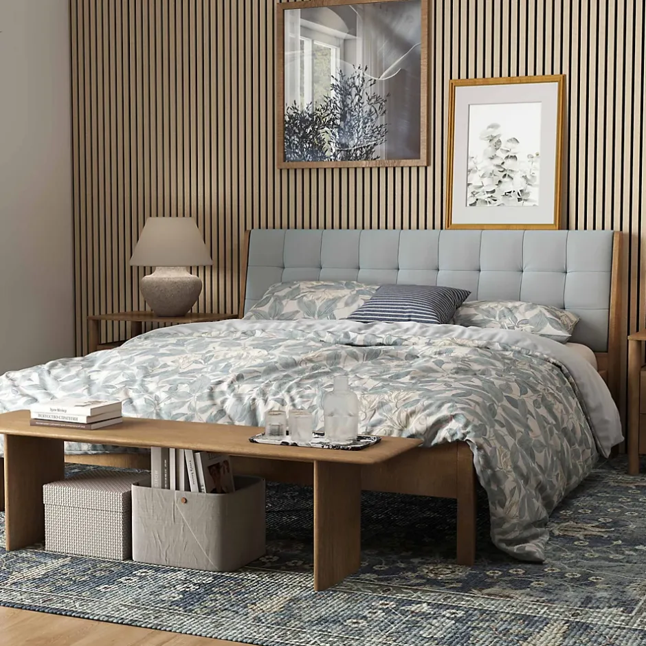 Lot de 3 Panneaux Muraux Décoratifs Acoustiques Bois MDF 240x60cm Chêne clair AntiBruit, Facile à Poser-AICA Sanitaire Best