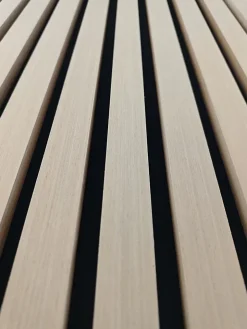 Lot de 3 Panneaux Muraux Décoratifs Acoustiques Bois MDF 240x60cm Chêne clair AntiBruit, Facile à Poser-AICA Sanitaire Best