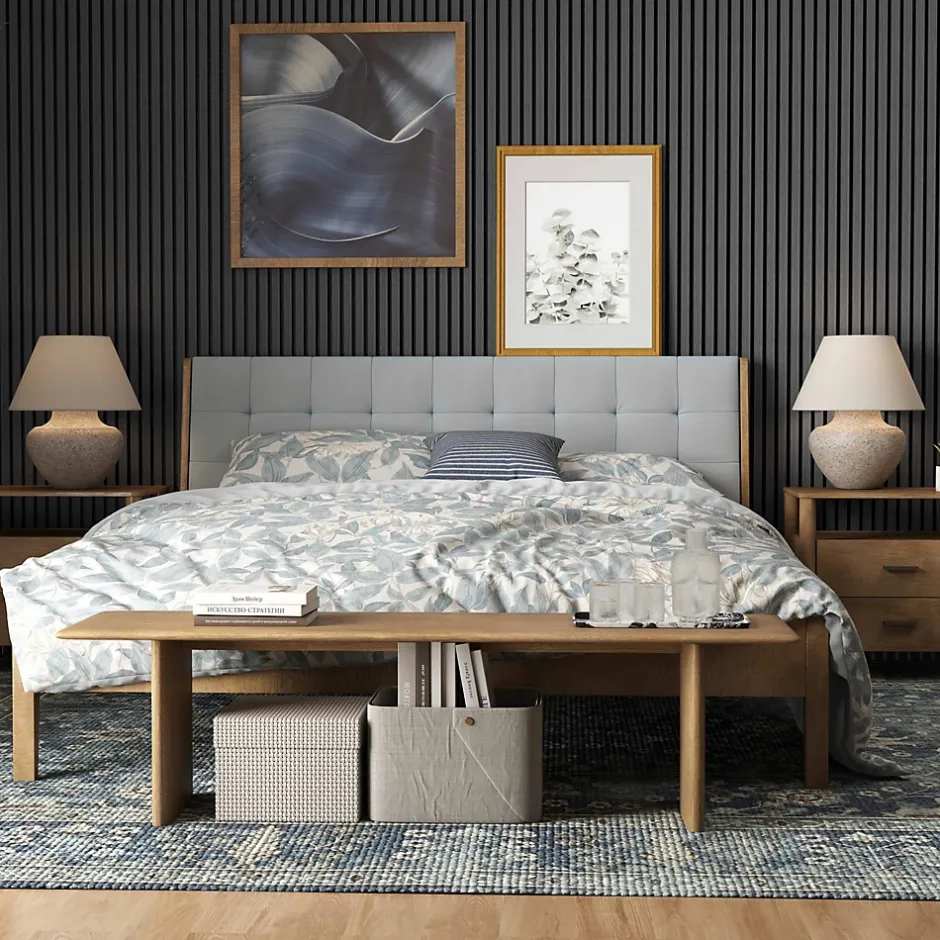 Lot de 3 Panneaux Muraux Décoratifs Acoustiques Bois MDF 240x60cm Chêne grisé AntiBruit, Facile à Poser-AICA Sanitaire Sale