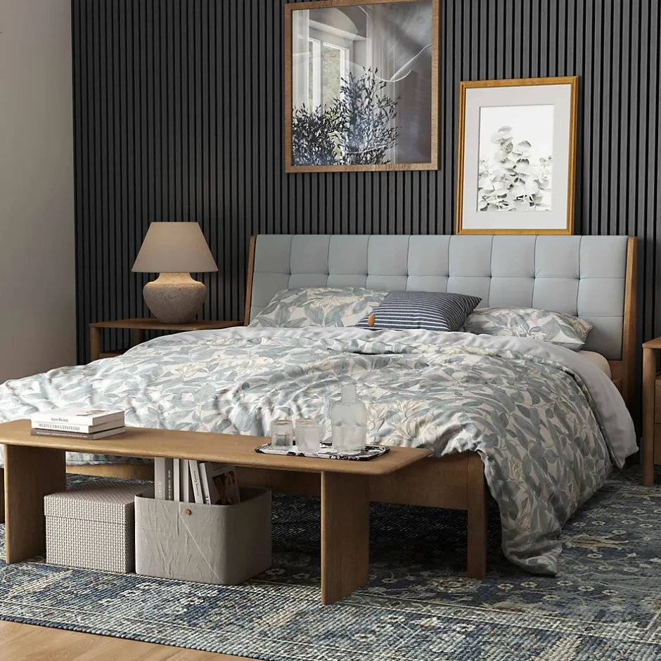 Lot de 3 Panneaux Muraux Décoratifs Acoustiques Bois MDF 240x60cm Chêne grisé AntiBruit, Facile à Poser-AICA Sanitaire Sale