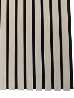 AICA Sanitaire Lot de 2 Panneaux Muraux Décoratifs Acoustiques Bois MDF 120x60cm chêne naturel AntiBruit, Facile à Poser