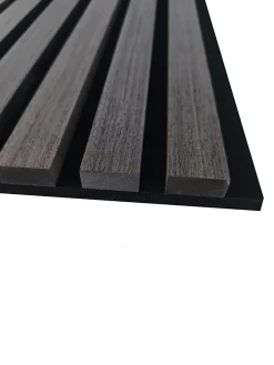 AICA Sanitaire Lot de 2 Panneaux Muraux Décoratifs Acoustiques Bois MDF 120x60cm Chêne grisé AntiBruit, Facile à Poser